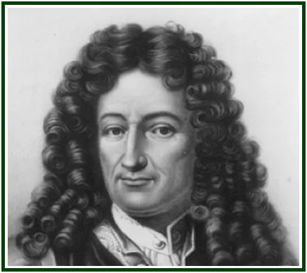 Portrait of German philosopher Gottfried Leibniz who connected science and esoteric philosophy