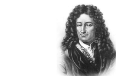 Portrait of German philosopher Gottfried Leibniz who connected science and esoteric philosophy