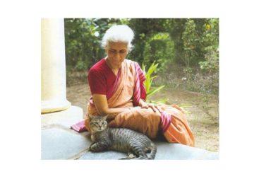 Portrait of Radha Burnier, former international president of the Theosophical Society, mentioned in the letter