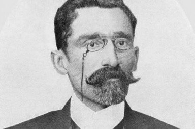 Retrato de Augusto de Lima, poeta mineiro nascido em 5 de abril de 1859.