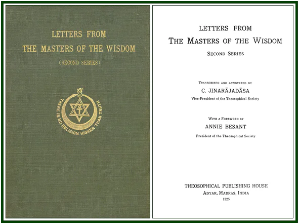 Letters From the Masters of the Wisdom – Second Series