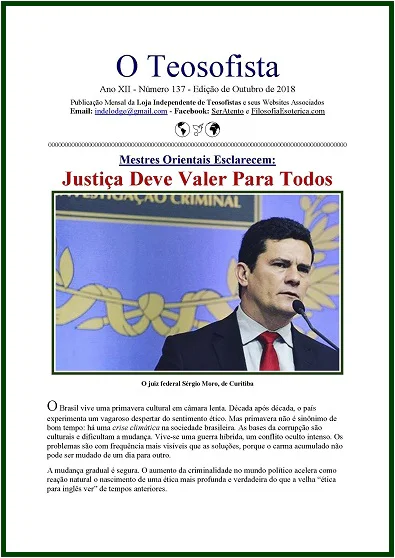 O TEOSOFISTA, Outubro de 2018