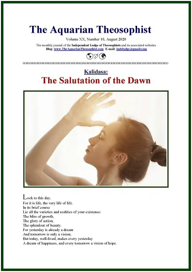 The Aquarian Theosophist, August 2020
