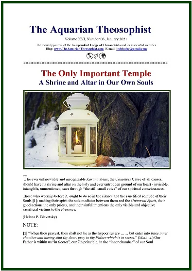 The Aquarian Theosophist, January 2021