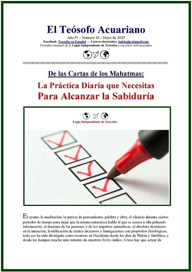 El Teósofo Acuariano 042, Mayo de 2025