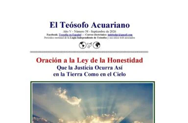 Destaque de teosofía en la revista El Teósofo Acuariano 058 de septiembre de 2026: Oración a la Ley de la Honestidad.