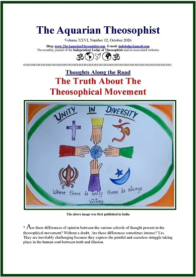 The Aquarian Theosophist October 2026 cover artwork Unity in Diversity, the truth about the theosophical movement.