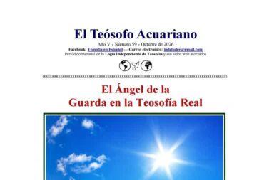 Portada de El Teósofo Acuariano, número 59, octubre de 2026